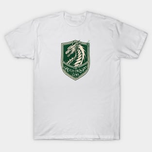 The Green Dragon Inn - Shield Logo - Fantasy T-Shirt